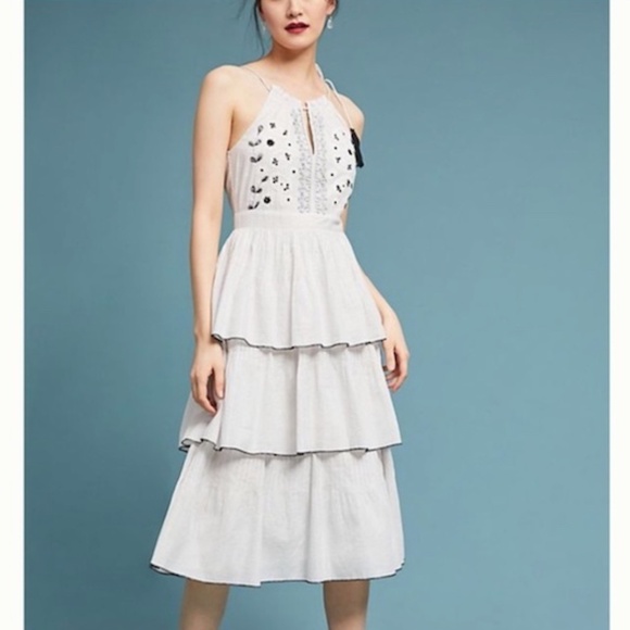 Anthropologie Kopal Izzy Midi Dress Size Small - Picture 1 of 13